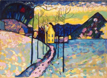  kandinsky pintura al %c3%b3leo - Paisaje invernal Wassily Kandinsky